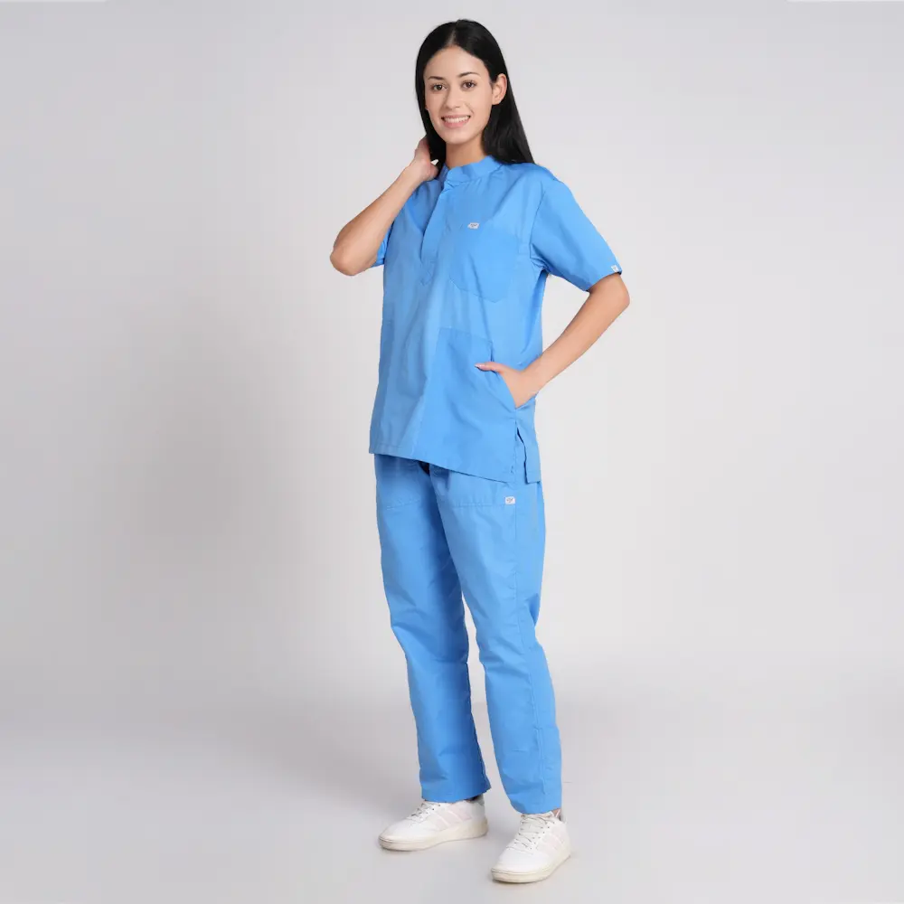 Scrub Suit Female Chinese Collor (Top/Bottom) Pof Cotton - Image 16