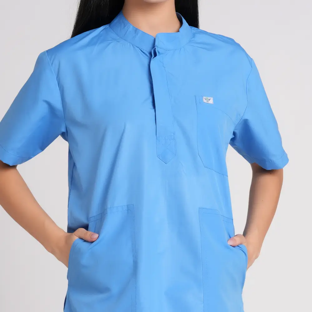 Scrub Suit Female Chinese Collor (Top/Bottom) Pof Cotton - Image 18