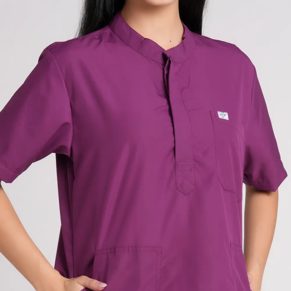 Scrub Suit Female Chinese Collor (Top/Bottom) Pof Cotton - Image 23