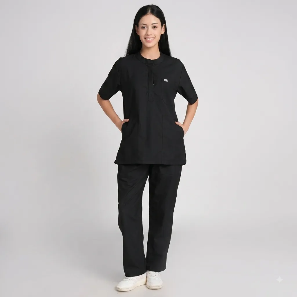 Scrub Suit Female Chinese Collar (Top/Bottom) Trovin - Image 2