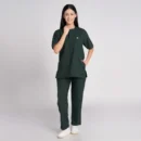 Scrub Suit Female Chinese Collar (Top/Bottom) Trovin Bottel Green