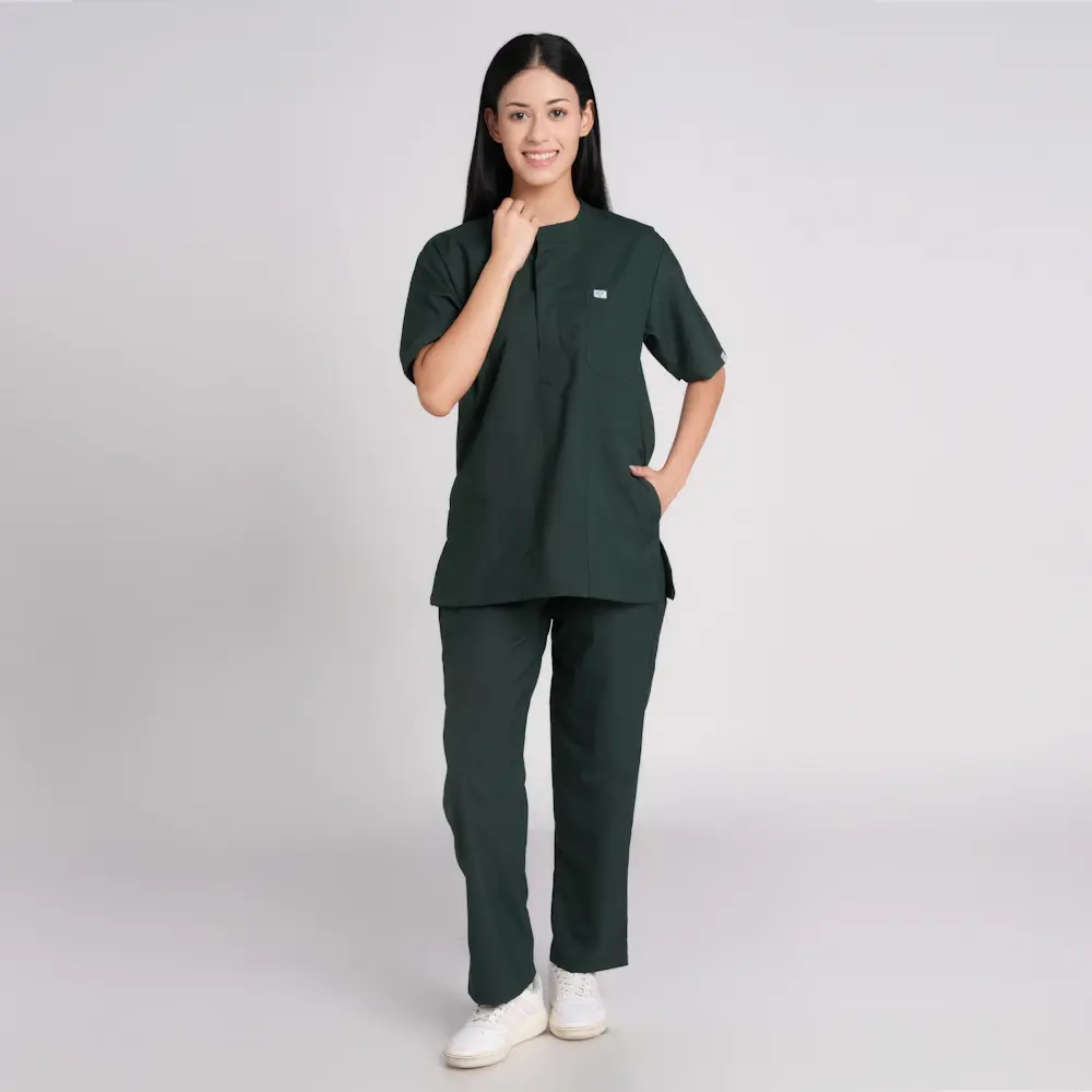 Scrub Suit Female Chinese Collar (Top/Bottom) Trovin - Image 5