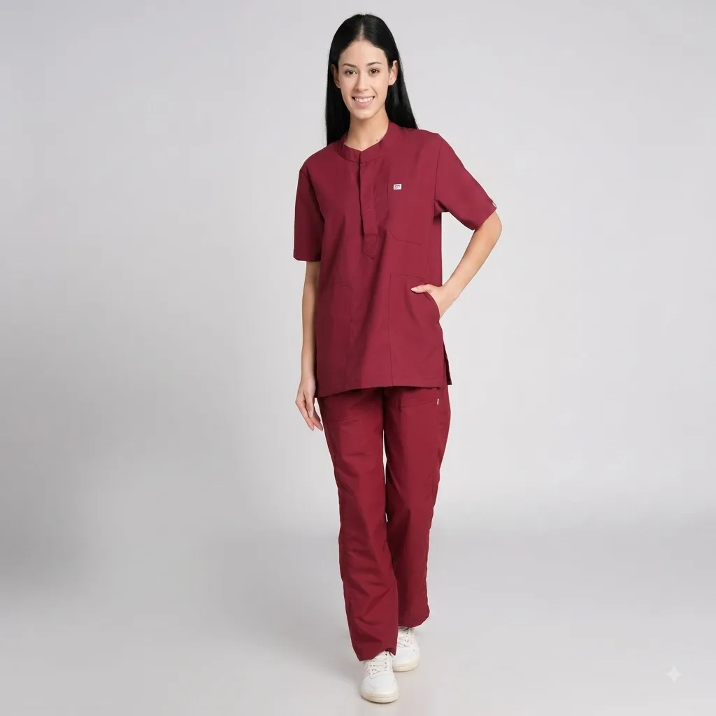 Scrub Suit Female Chinese Collar (Top/Bottom) Trovin - Image 10