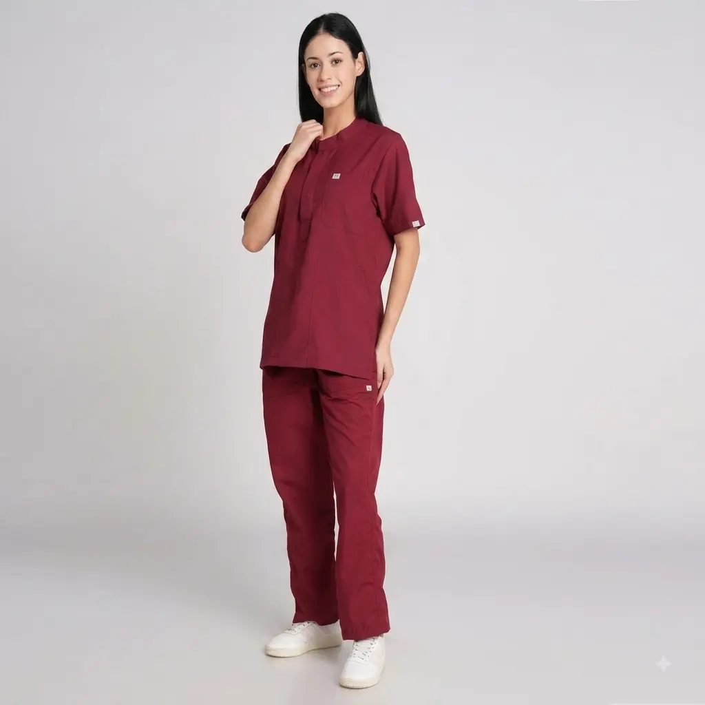 Scrub Suit Female Chinese Collar (Top/Bottom) Trovin - Image 13