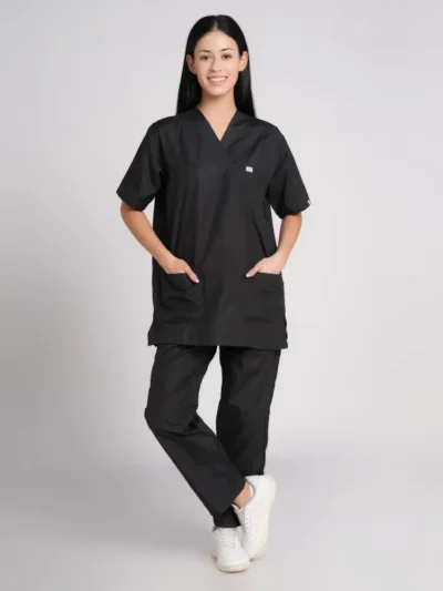 Scrub Suit Female Paan Neck (Top/Bottom) Pof Cotton