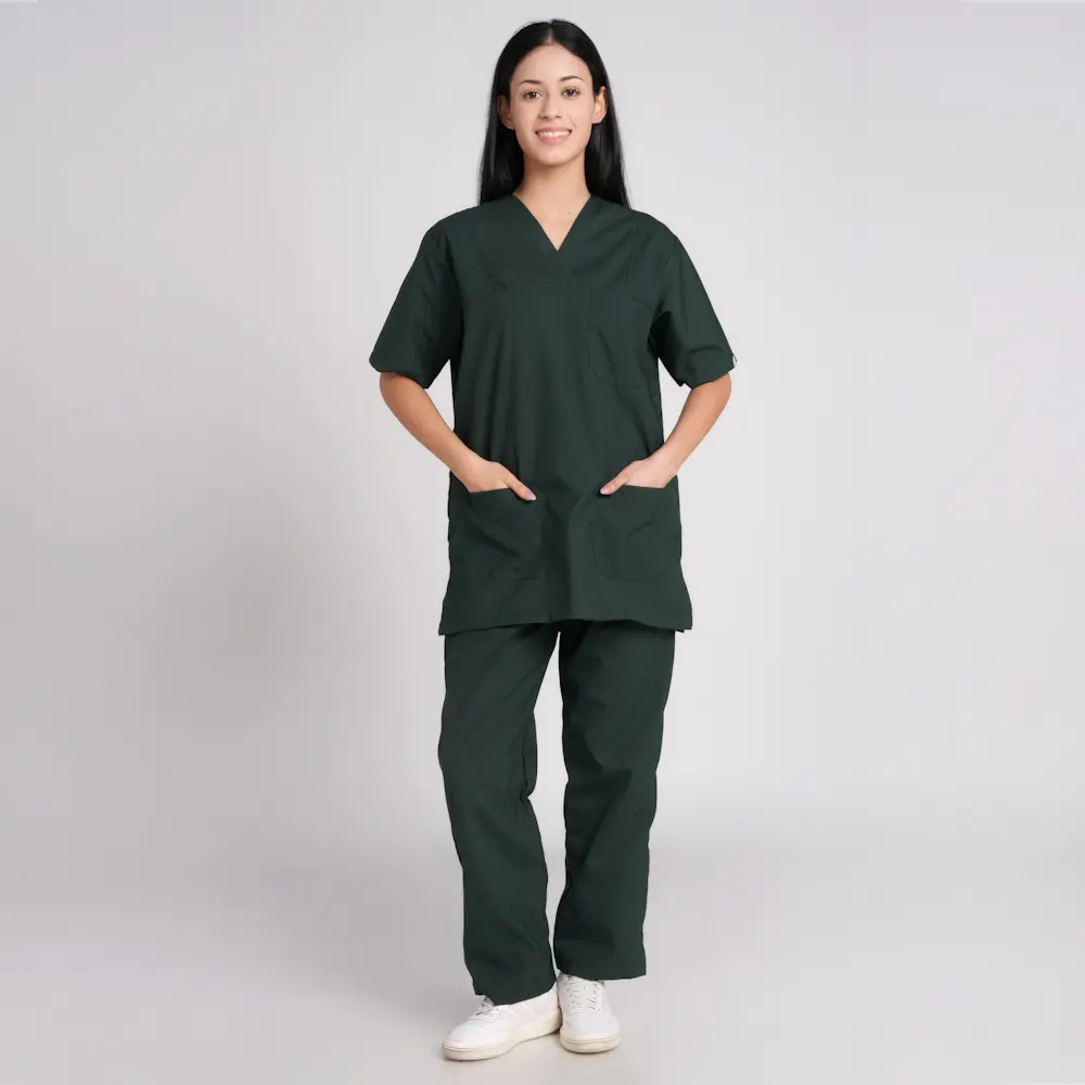 Scrub Suit Female Paan Neck (Top/Bottom) Trovin - Image 6