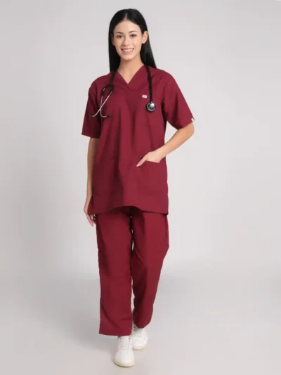 scrub suit for women Maroon