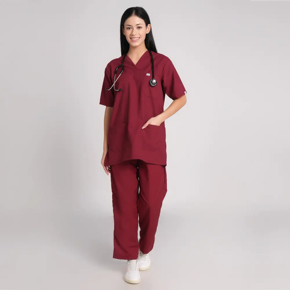 Scrub Suit Female Paan Neck (Top/Bottom) Trovin - Image 11