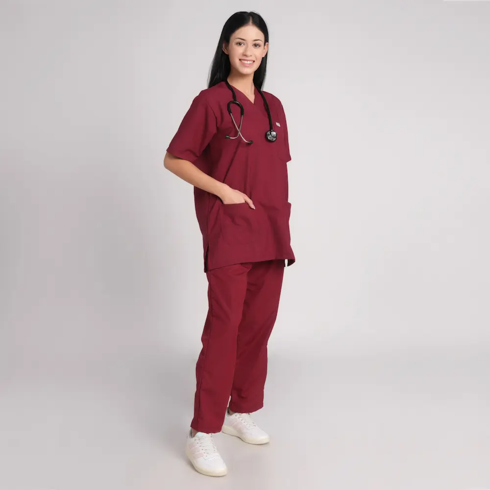 Scrub Suit Female Paan Neck (Top/Bottom) Trovin - Image 14