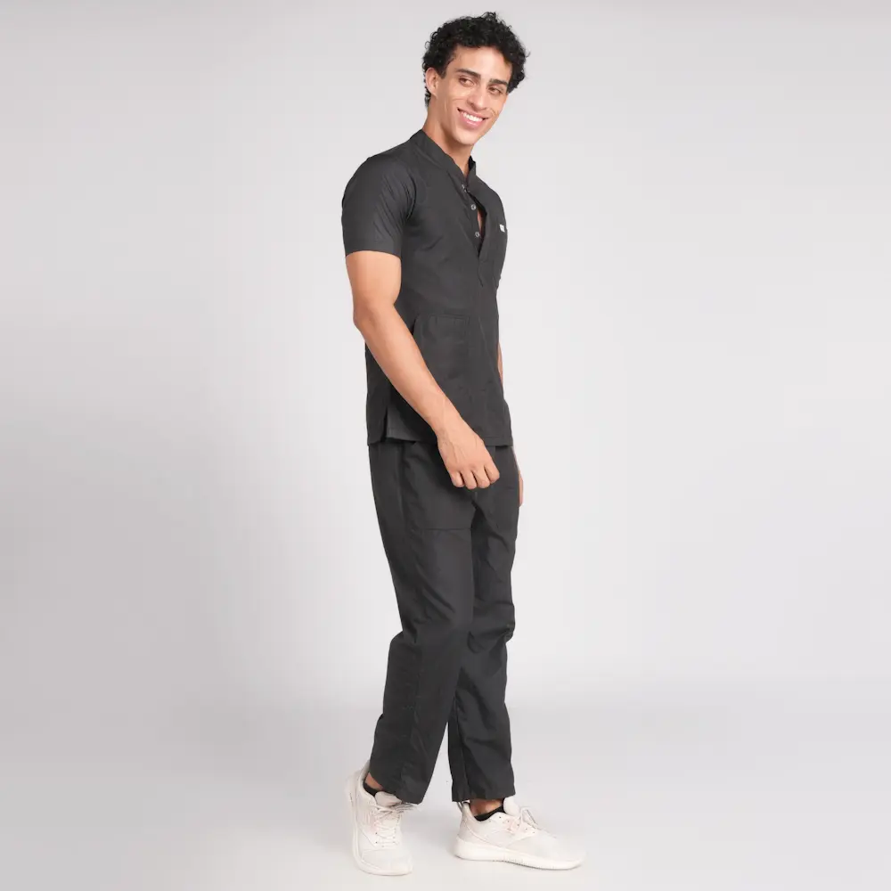 Scrub Suit Male Chinese Collor (Top/Bottom) Pof Cotton - Image 3