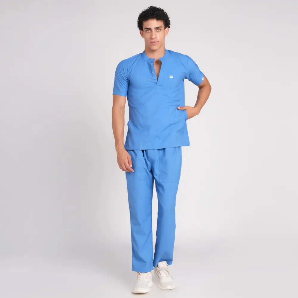 Scrub Suit Male Chinese Collor (Top/Bottom) Pof Cotton - Image 15
