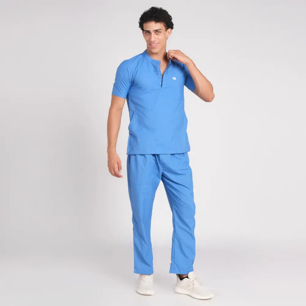 Scrub Suit Male Chinese Collor (Top/Bottom) Pof Cotton - Image 17
