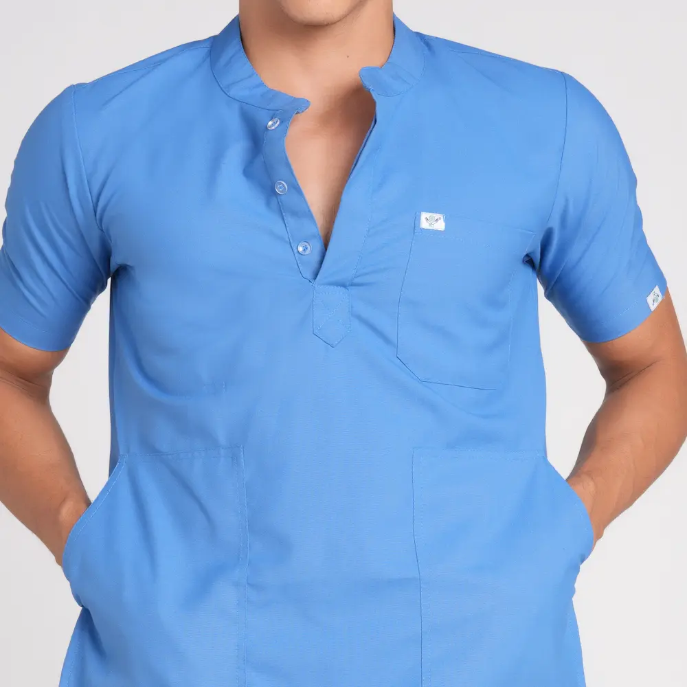 Scrub Suit Male Chinese Collor (Top/Bottom) Pof Cotton - Image 18