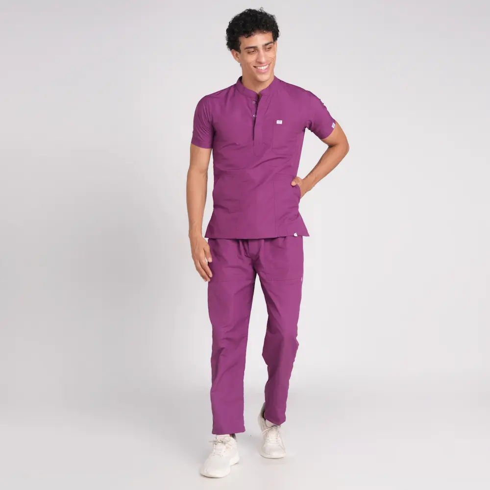 Scrub Suit Male Chinese Collor (Top/Bottom) Pof Cotton - Image 20
