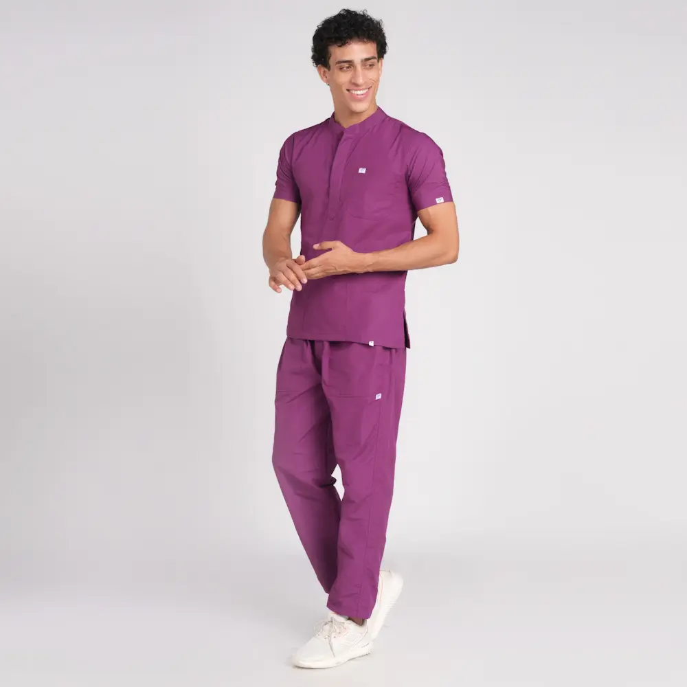 Scrub Suit Male Chinese Collor (Top/Bottom) Pof Cotton - Image 24