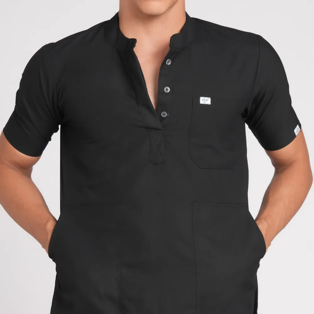 Scrub Suit Male Chinese Collar (Top/Bottom) Trovin - Image 4