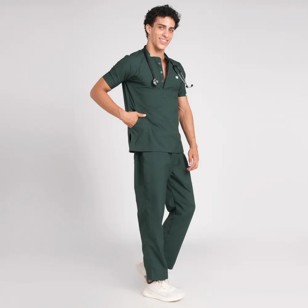 Scrub Suit Male Chinese Collar (Top/Bottom) Trovin - Image 8