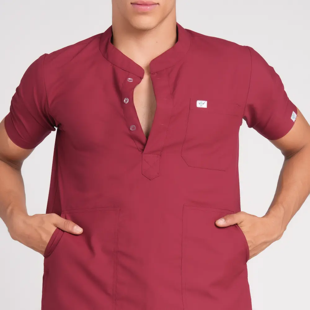 Scrub Suit Male Chinese Collar (Top/Bottom) Trovin - Image 12