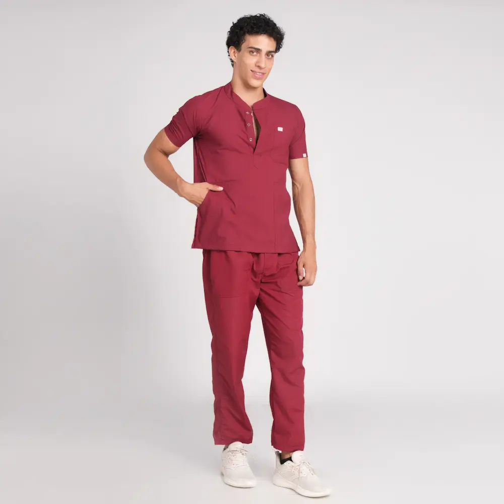 Scrub Suit Male Chinese Collar (Top/Bottom) Trovin - Image 14