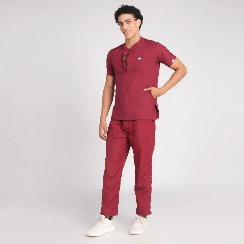 Scrub Suit Male Chinese Collar (Top/Bottom) Trovin - Image 15