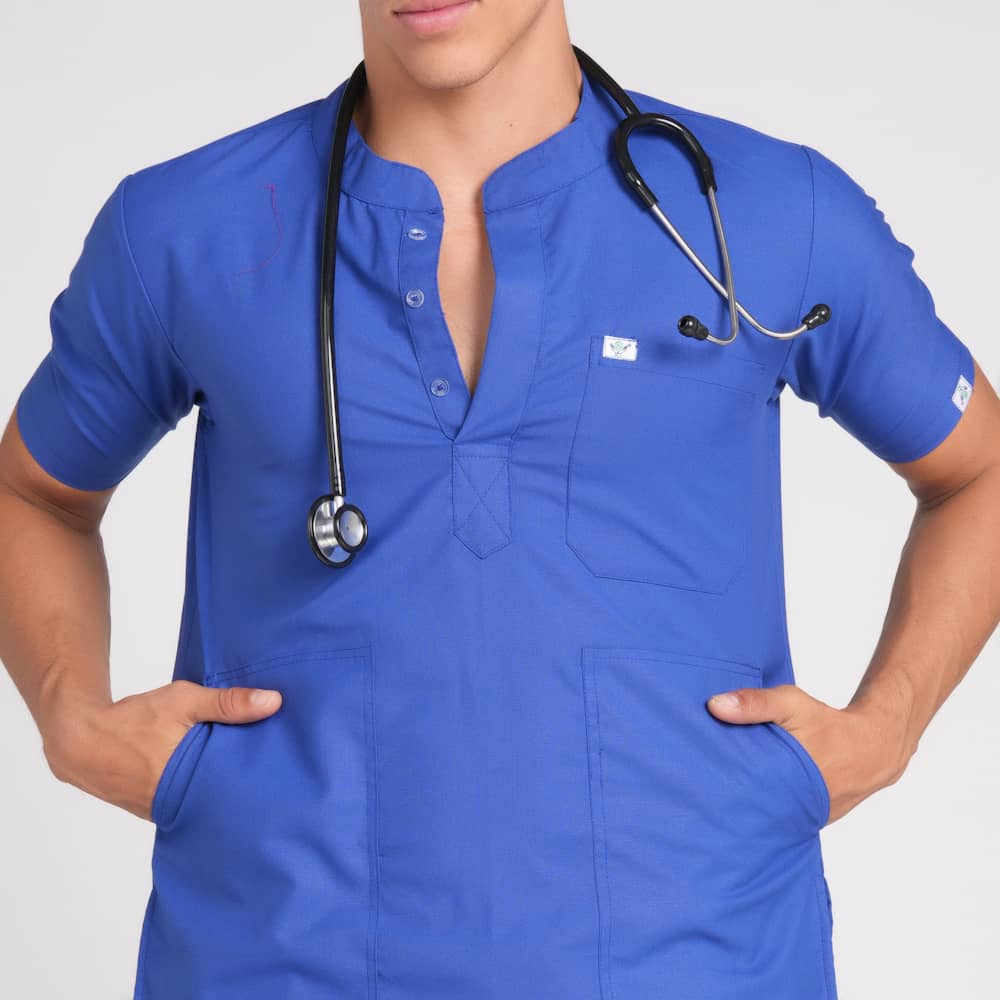Scrub Suit Male Chinese Collar (Top/Bottom) Trovin - Image 17