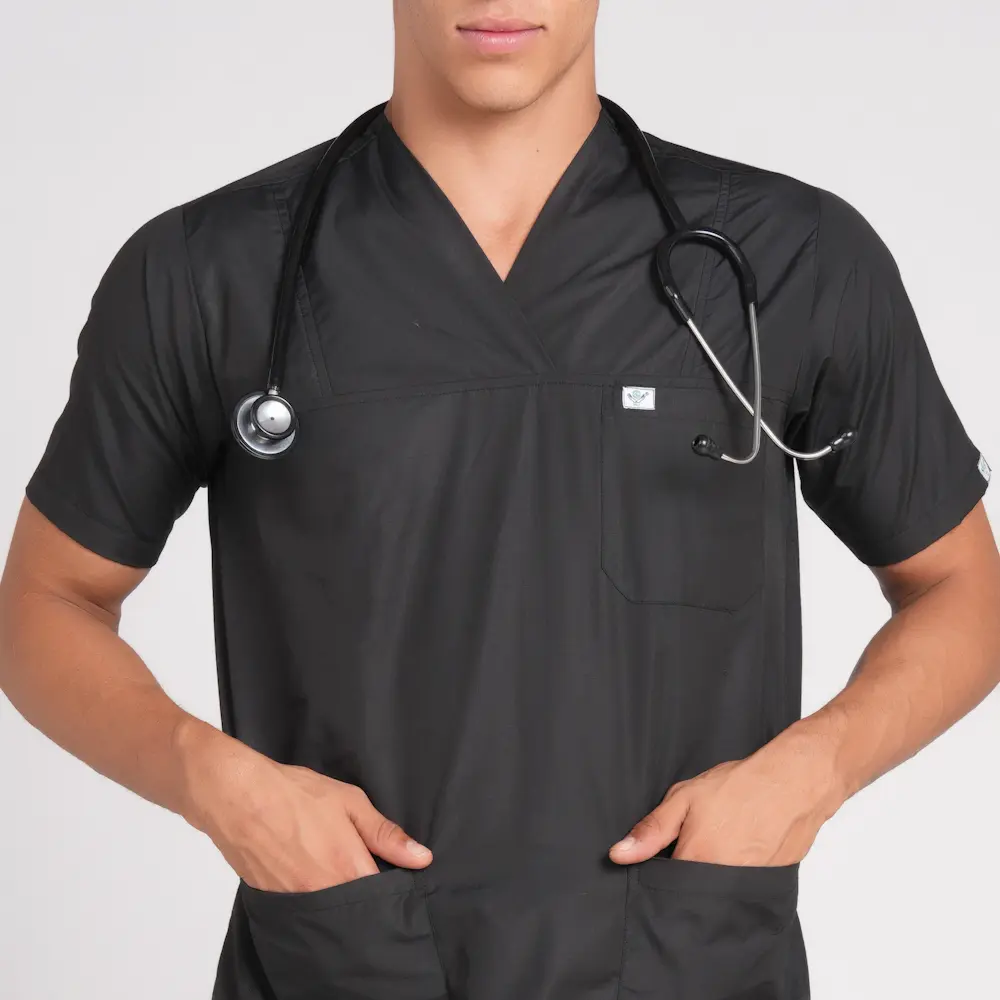 Scrub Suit Male Paan Neck (Top/Bottom) Pof Cotton - Image 3