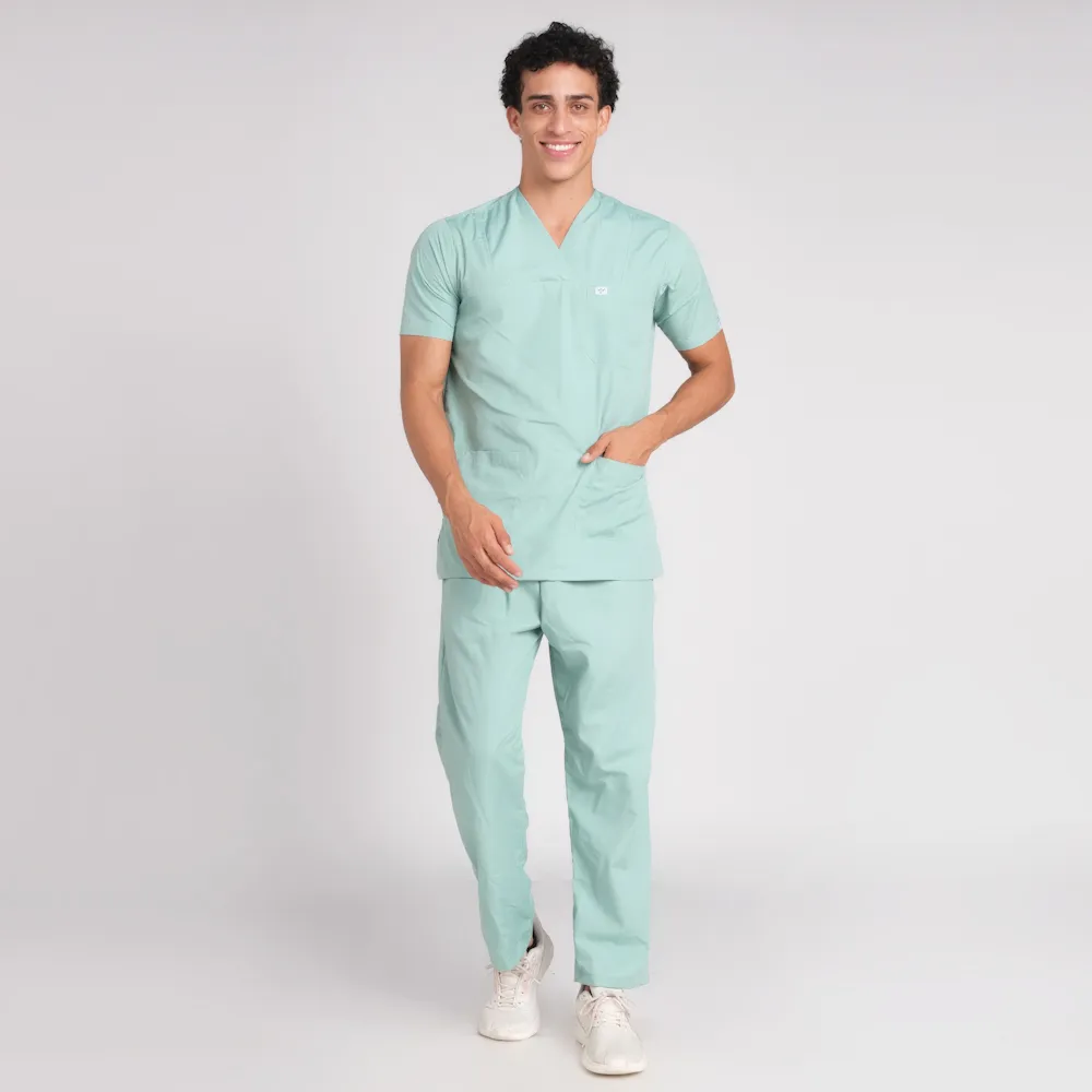 Scrub Suit Male Paan Neck (Top/Bottom) Pof Cotton - Image 11