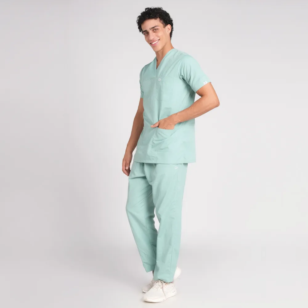 Scrub Suit Male Paan Neck (Top/Bottom) Pof Cotton - Image 12