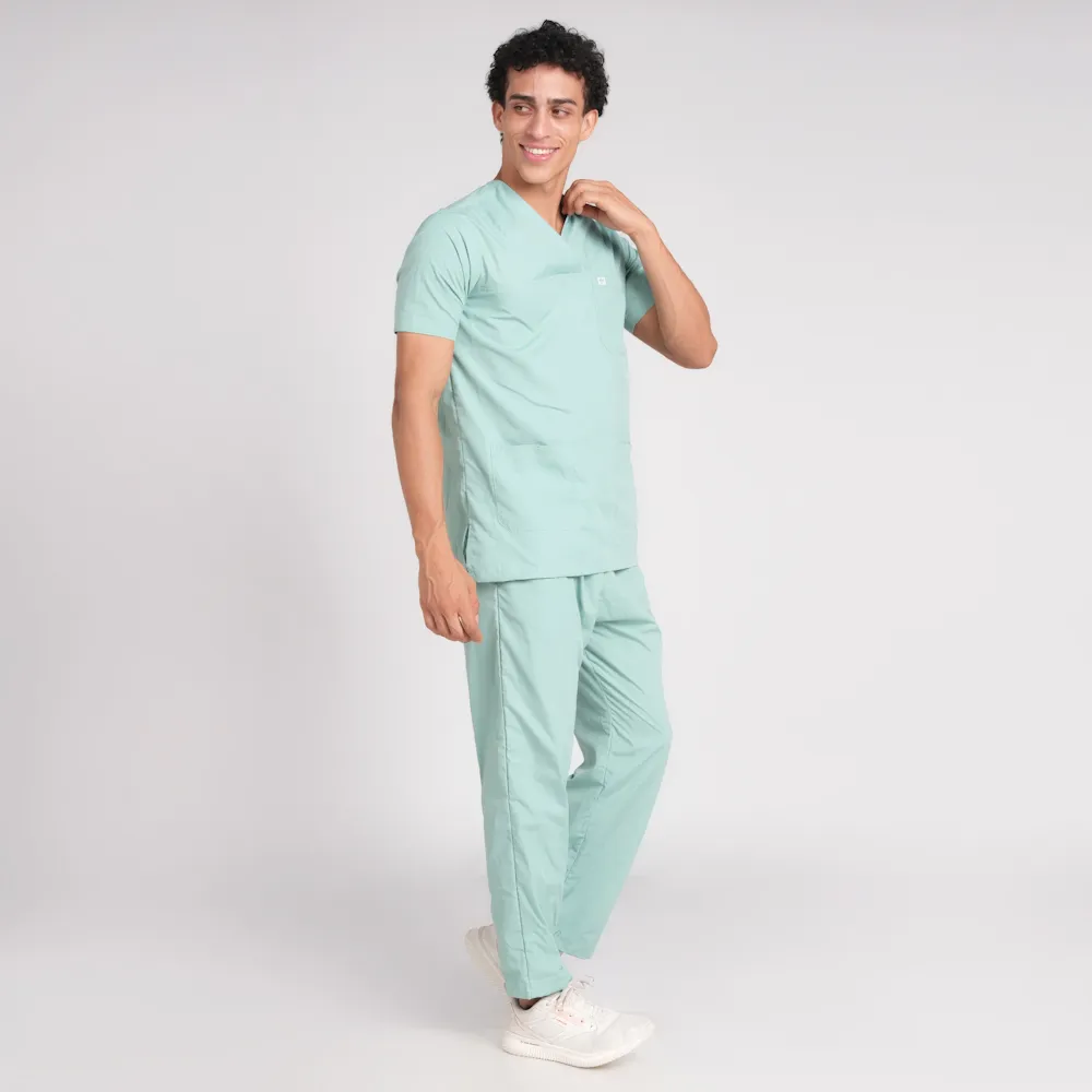 Scrub Suit Male Paan Neck (Top/Bottom) Pof Cotton - Image 13