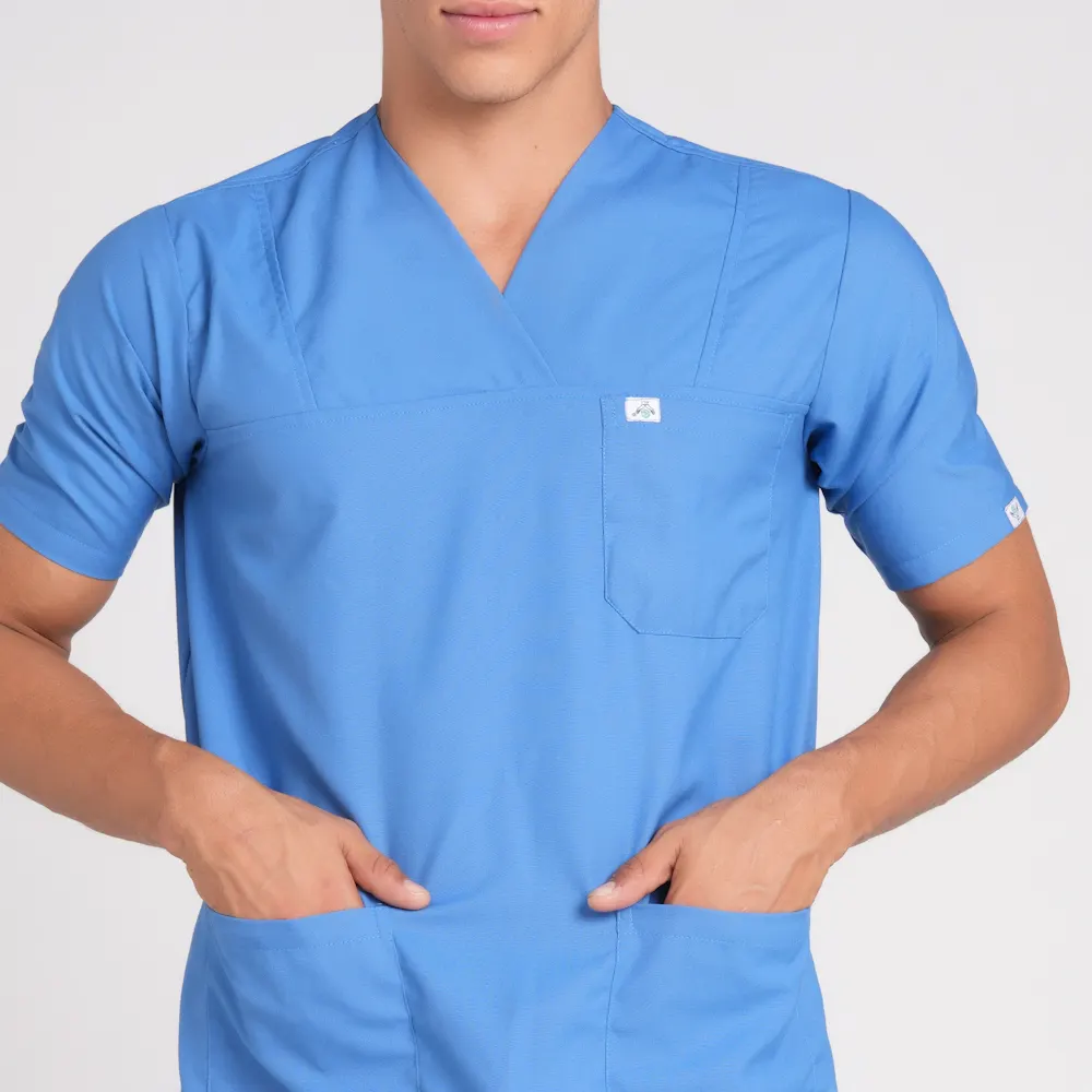 Scrub Suit Male Paan Neck (Top/Bottom) Pof Cotton - Image 19