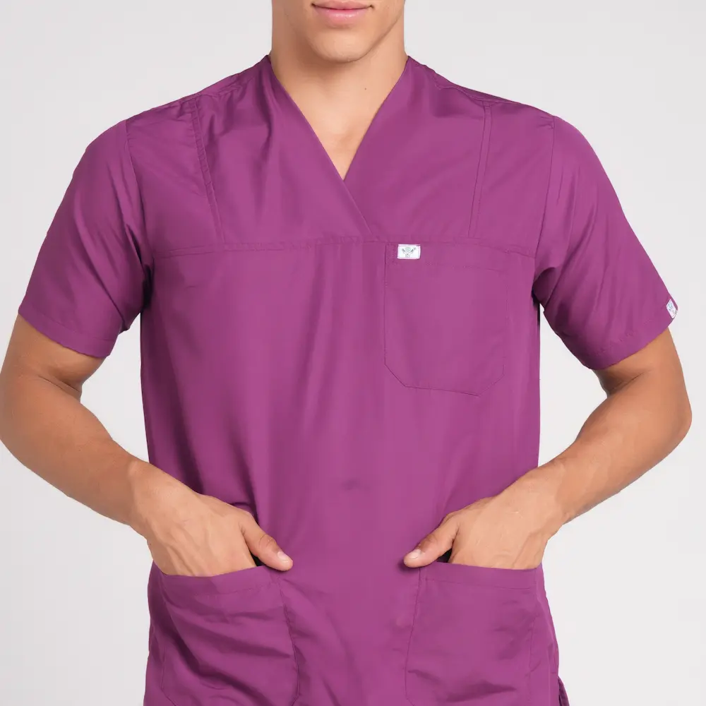 Scrub Suit Male Paan Neck (Top/Bottom) Pof Cotton - Image 24