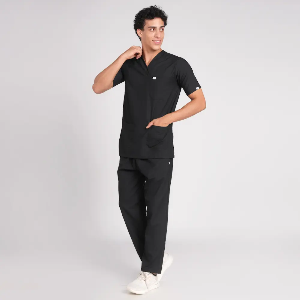 Scrub Suit Male Paan Neck (Top/Bottom) Trovin - Image 2