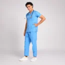 scrubs for men V Neck Scrub Suit Sky Blue