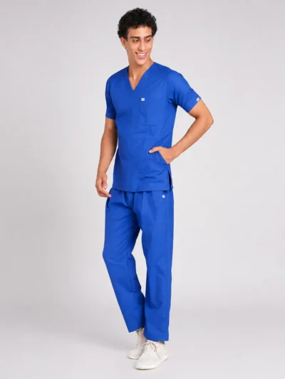 Scrubs For Men V Neck Royal Blue