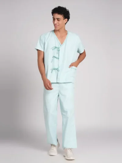 Patient Dress Sea Green1