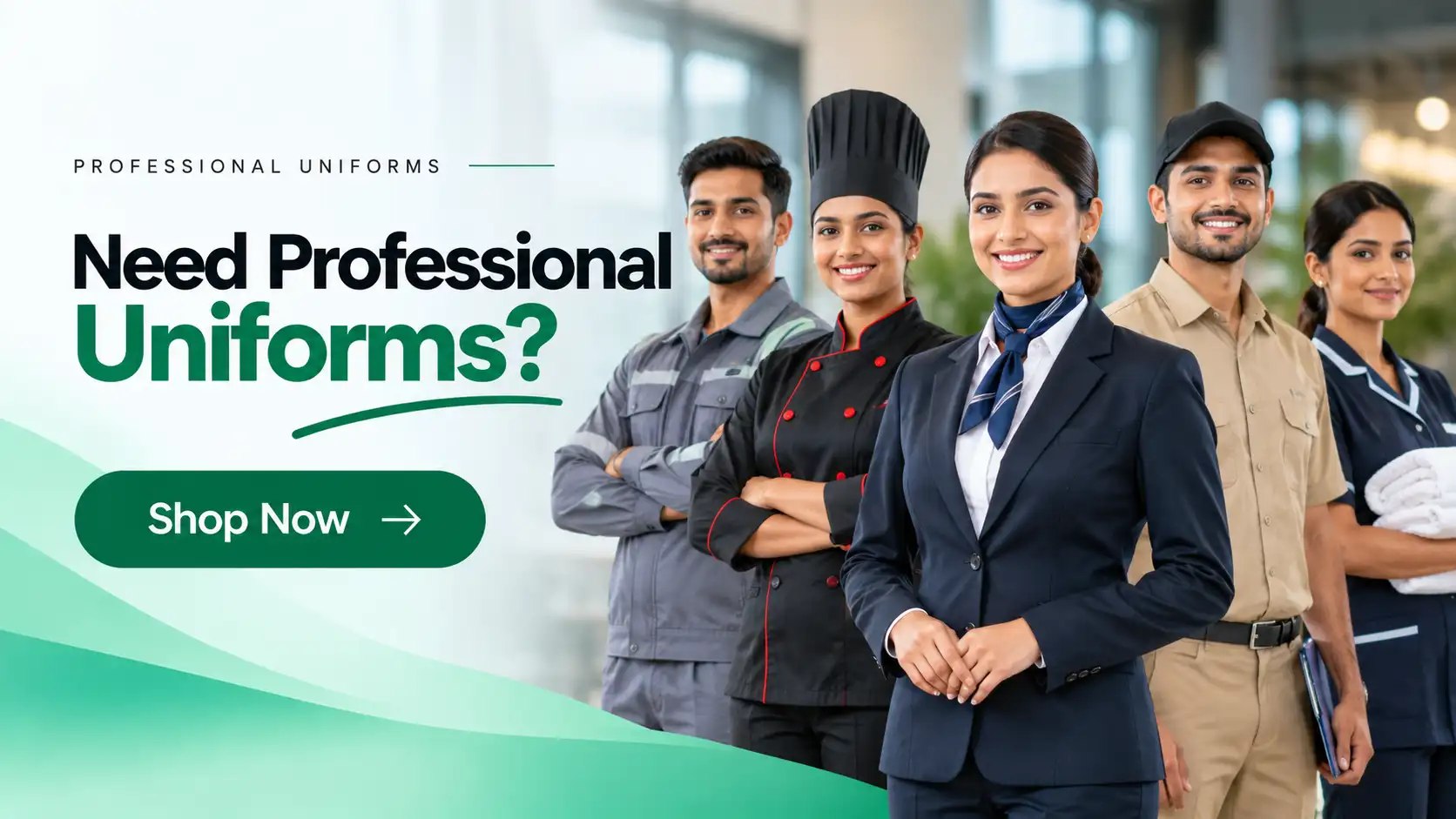 Professional Uniforms Banner